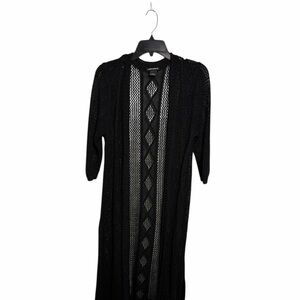 Lauren Michelle Black Long Cardigan